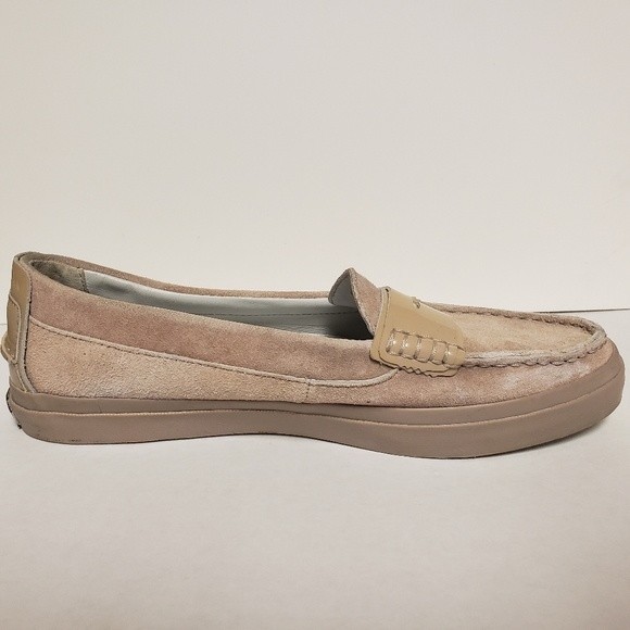 Cole Haan Loafers Pinch Maine Classics Women's Nude Suede Leather Pre-owned 8B - Picture 5 of 11